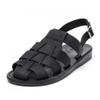 Jerusalem Sandals Michael Black Nubuck 1041n