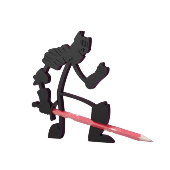 3D Printed Warrior Pen Gladiator Soul Stand Home Office Nightmare Pencil Holder Sorcerer Desktop Bookshelf Decoration