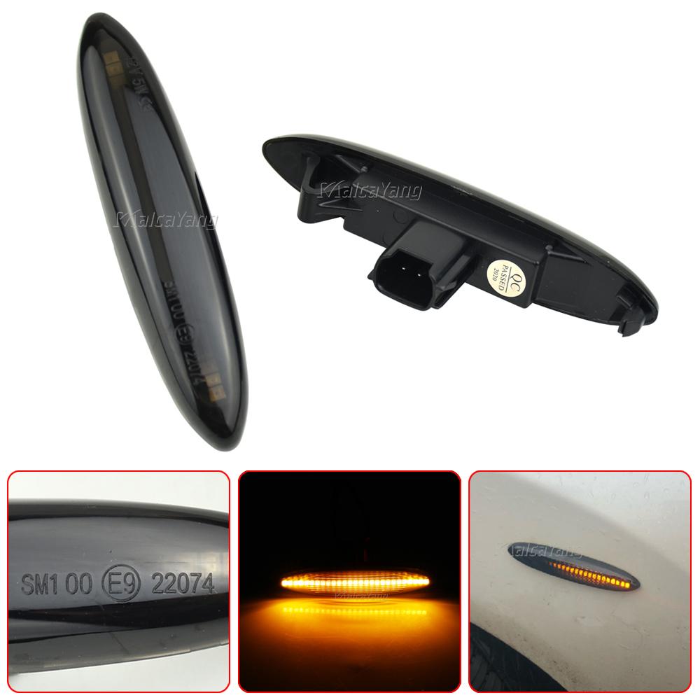 2Pcs for Lexus IS250 IS350 SC430 Toyota MARK X REIZ CROWN UZZ40 Highlander Camry 40 LED Dynamic Side Marker Turn Signal Light