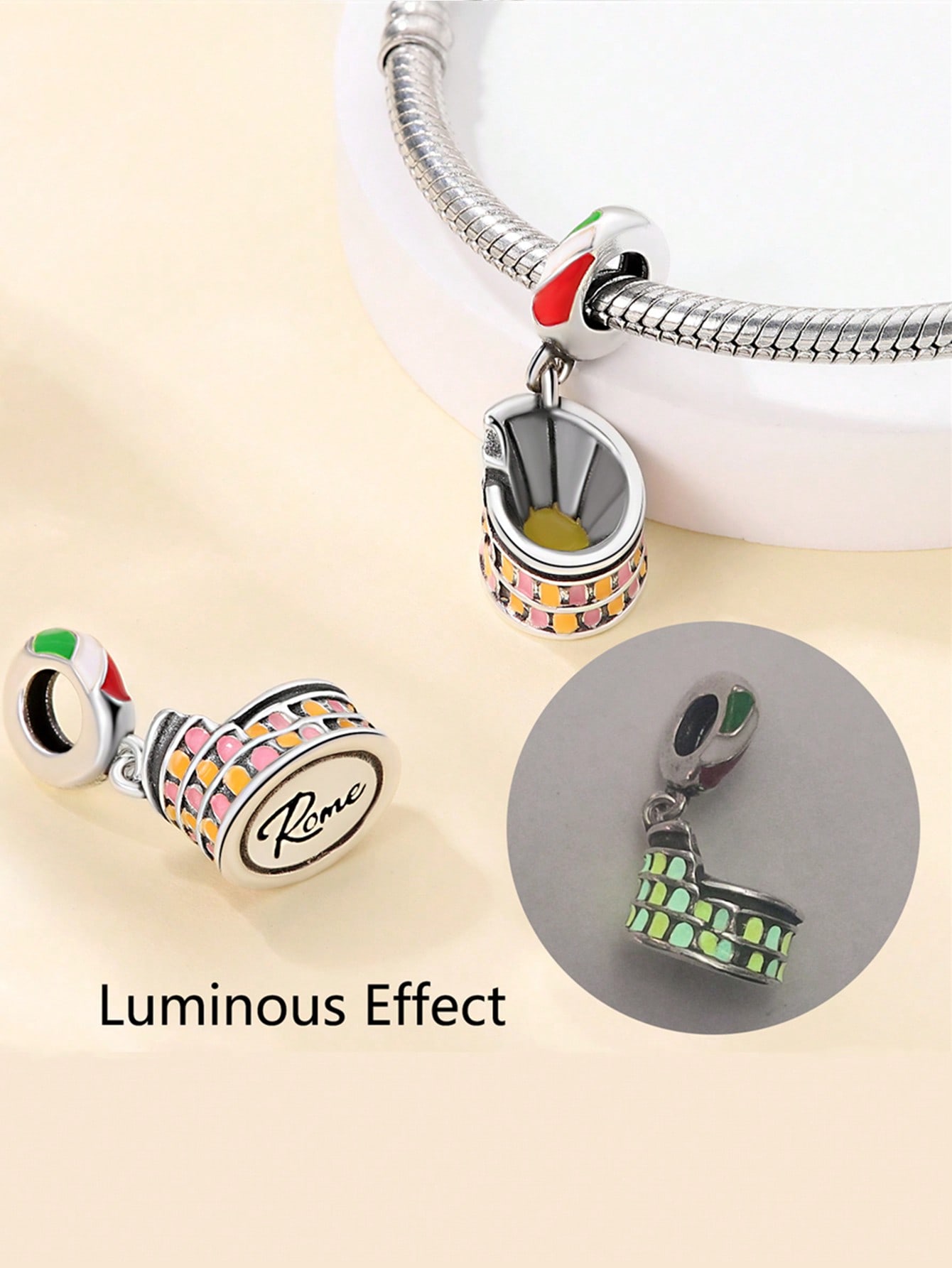 

Romantic Leaning Tower of Pisa Bead Components Charm Bead Component Copper Metal Plated Compatible With Charm Bead Components Copper Metal Authentic