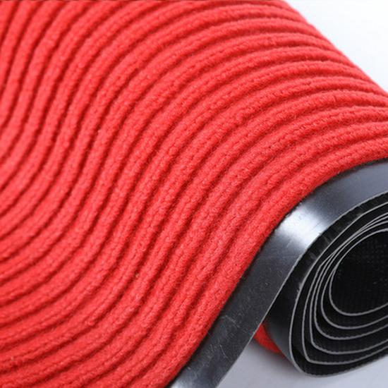 Large Red Anti-Slip Water-Absorbing Doormat for Entrance, Hallway, Stairs, and Kitchen