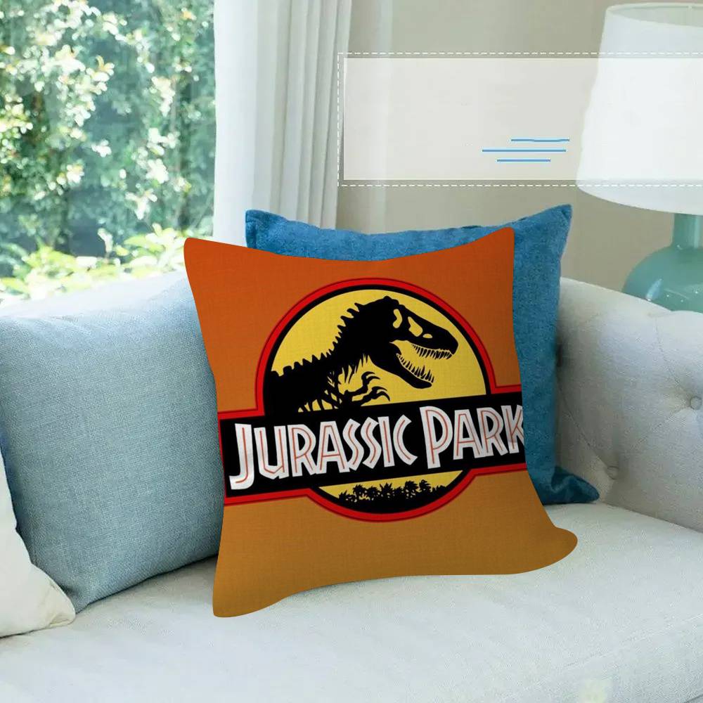 C-Cool J-Jurassic Logo World Personalized Picture Text Home Decorative Pillows Household Gifts 45X45Cm