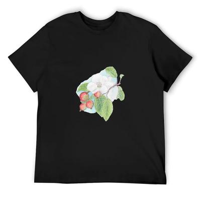 Crabapples and Blossom T-Shirt T-shirts Man Anime Figures Personalized T-shirt Kawaii Clothes Plus Size Men Clothing