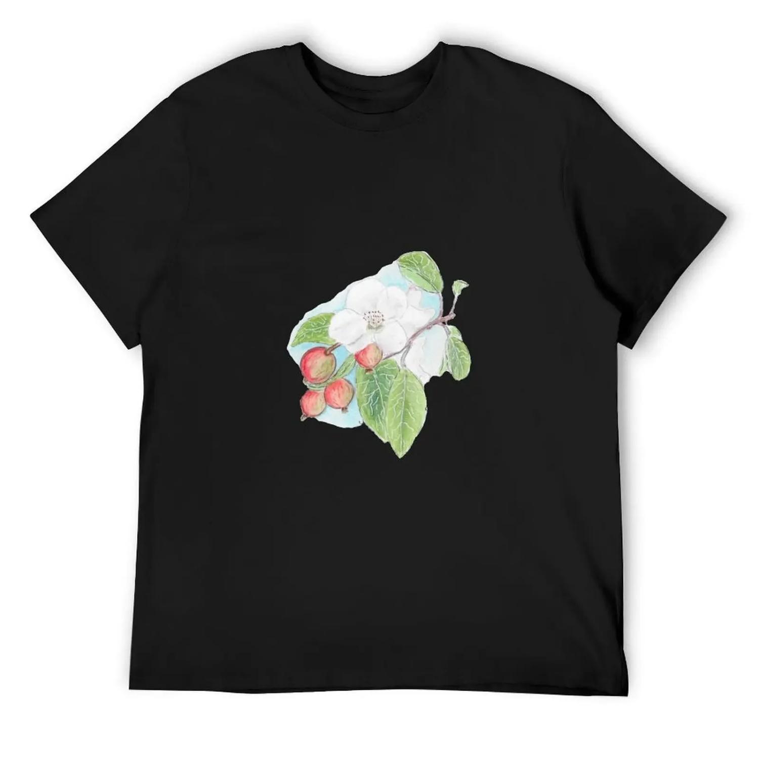 

Crabapples and Blossom T-Shirt T-shirts man anime figures Personalized t-shirt kawaii clothes plus size men clothing XXXXXL чорний
