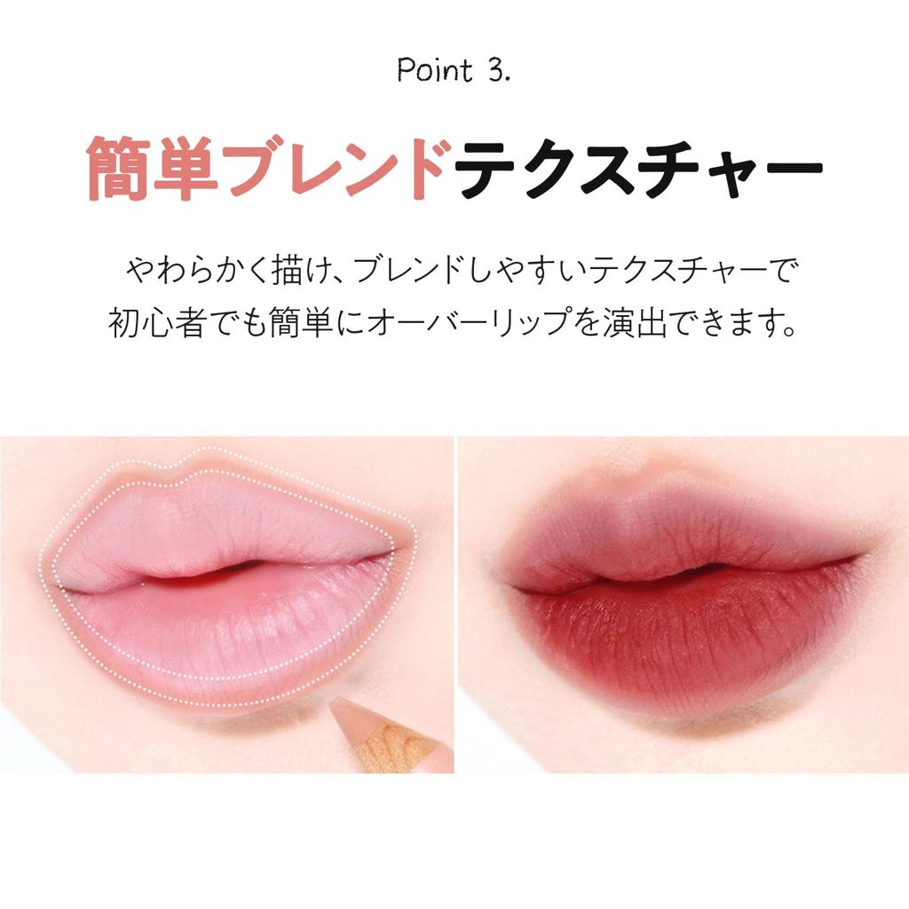 The Saem Japan Officiel Cover Perfection Crayon à Lèvres avec Taille-Crayon 01 Nia 1186