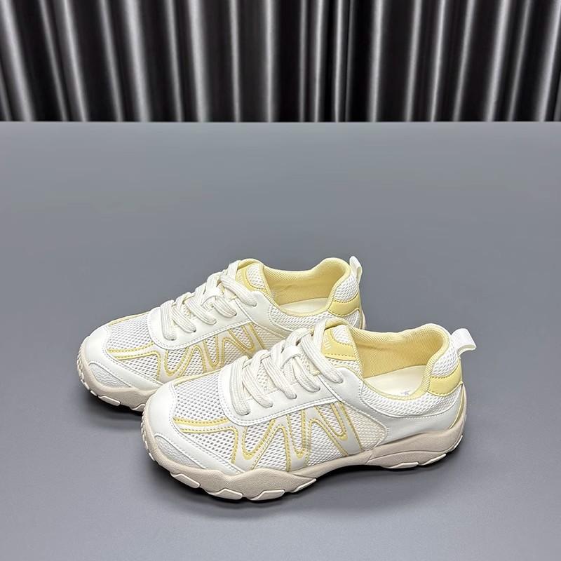 Thick-soled Color Matching German Training Shoes Women's 2025 New Retro Versatile Mesh Breathable, Comfortable and Light Casual Forrest Gump Shoes