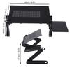 Laptop Desk With Mouse Board Portable Aluminum Alloy Adjustable Folding Computer Stand