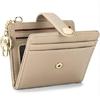 New Arrival Hot Sale Women'S Ultra-Thin Wallet Bifold PU Leather Card Clamp With Key Chain Zipper Document Package
