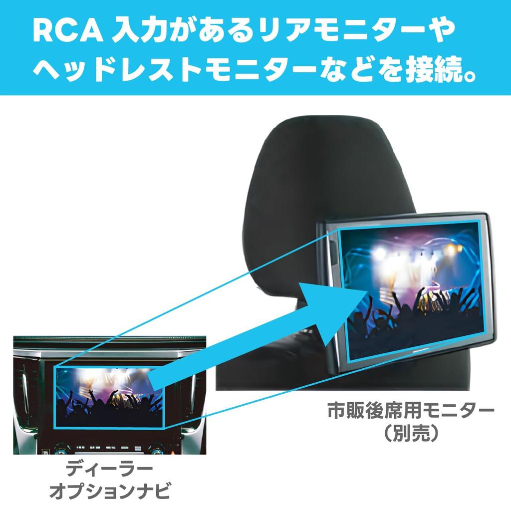 יציאת וידאו BeatSonic AVC37 מסוף וידאו RCA עבור ניווט אופציה מפעל טויוטה מוסיף תקע אחורי עם טלוויזיה דיגיטלית ומערכת מתאמים, מוניטור,