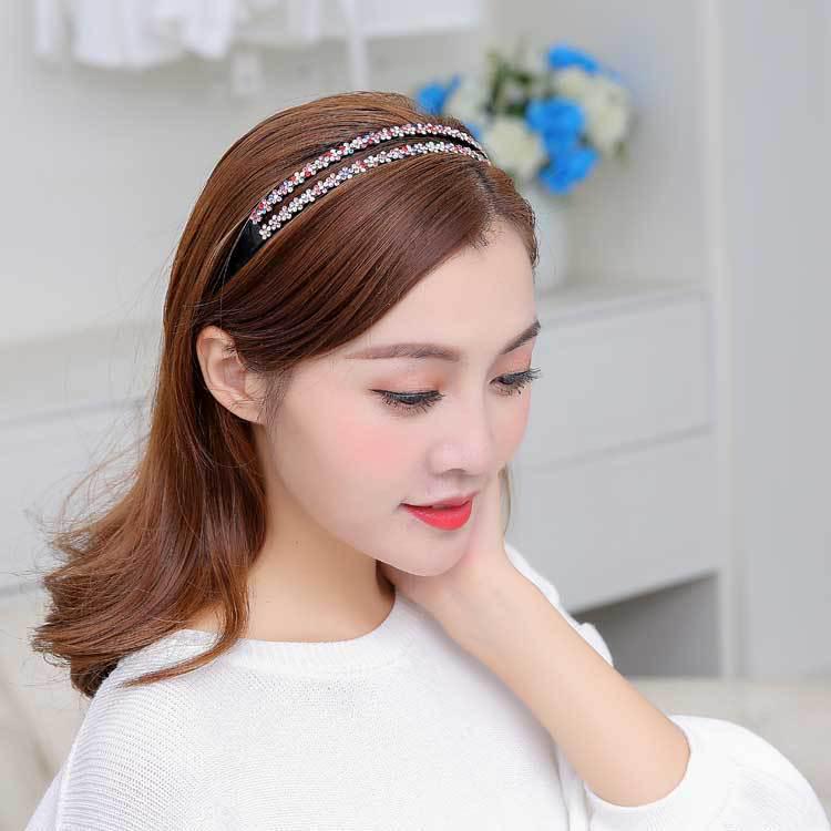 Korean Non-Slip Double Row Plum Blossom Headband for Women and Kids – Versatile Hairpin Accessory