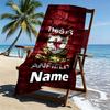 Asciugamano da Spiaggia Personalizzato con Nome Liverpool F.C., per Viaggio Campeggio Festa in Spiaggia Decorazione Casa, Regalo di Compleanno per Famiglia e Amici