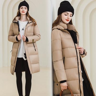 Women's Winter Long Down Cotton-padded Jacket Over-the-knee Loose Padded Warm Coat