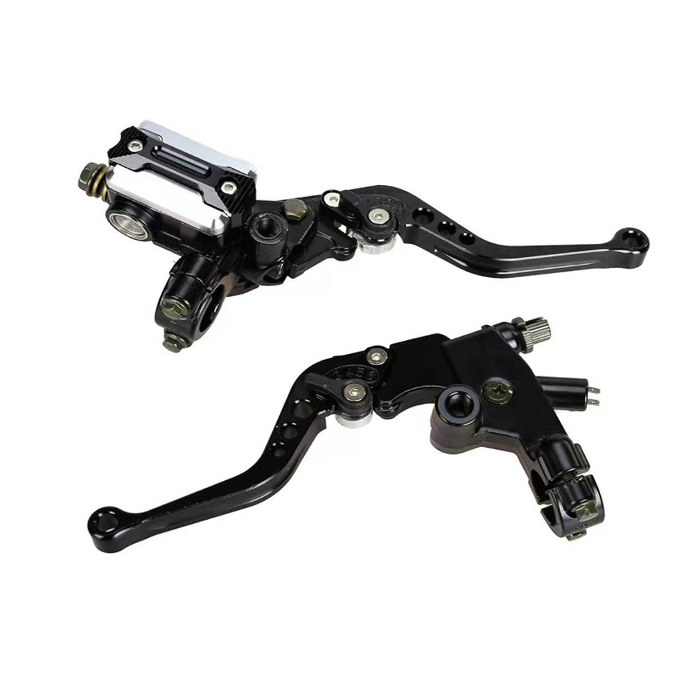 22mm Universal Motorcycle Brake Clutch Levers Hydraulic Front Brake Pump Accessories Lever Motocross Motorcycle Brake Handle чёрный