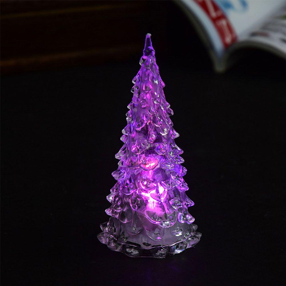 Heimtisch Party Dekor Anhänger Frohe LED Farbwechselndes Mini Weihnachtsbaum LED Elektronisches Spielzeug