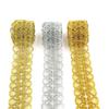 1m Gold Silver Lace Ribbon Tape 35mm Width Clothing Lace Trim Fabric Sewing Decoration