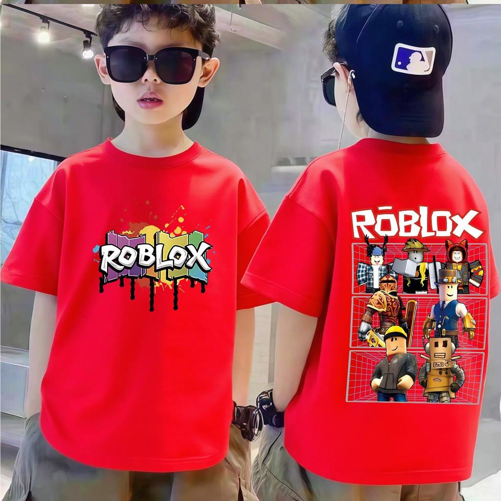 T-shirt round neck short sleeved theme children's top