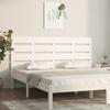 Vidaxl Bed Headboard, White, 120X3X80 Cm, Solid Pine Wood