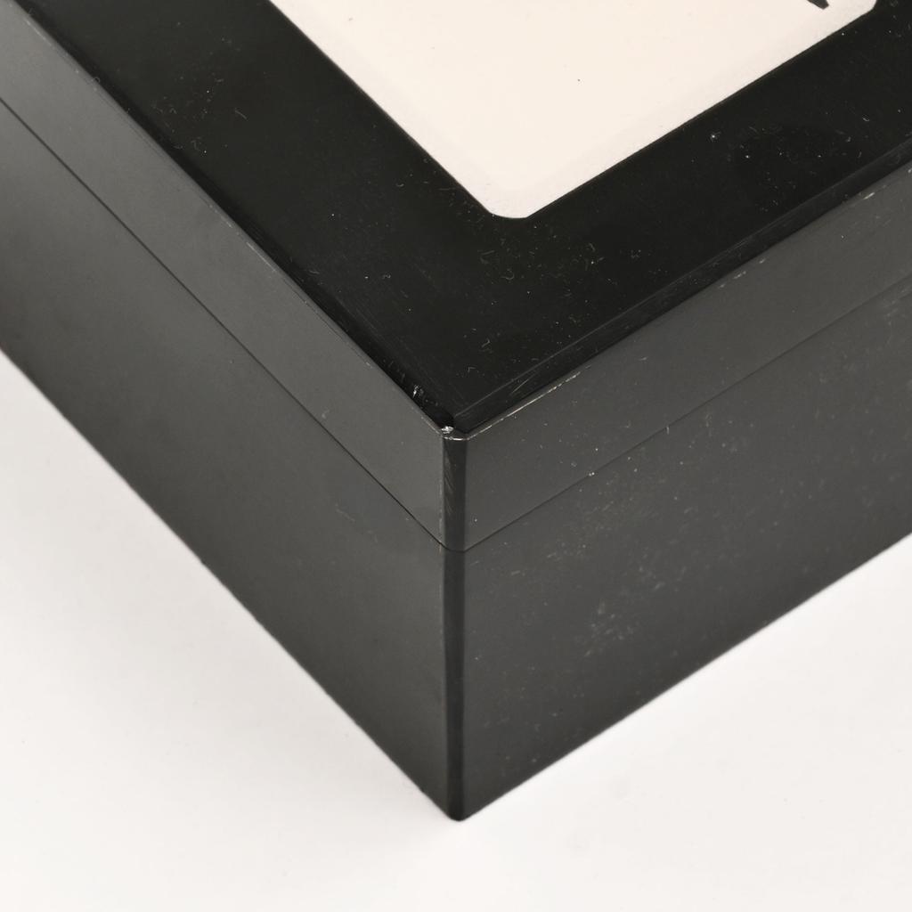 Black Resin Triple Slot Playing Card Box | Mdf Storage Case