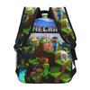 Popular Minecraft Print Lightweight Backpack: Durable, Breathable, Large Capacity, Casual Double Shoulder Bag.
