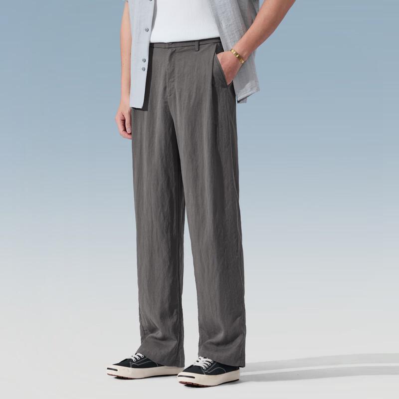 Judger Men s Tencel-Linen Blend Breathable Straight-Leg Casual Pants 2XL