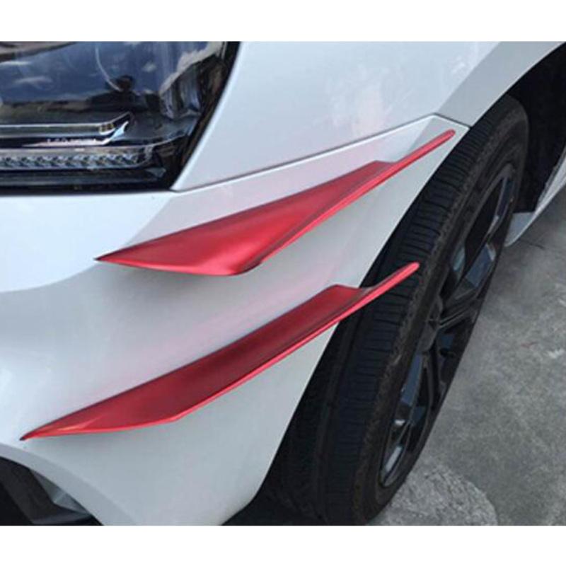 4Pcs Car Front Bumper Canard Lip Splitter Fin Body Spoiler Universal Modified Decoration