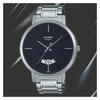 Casio STANDARD Series Pointer Display Casual Calendar Watch Quartz Movement Stainless Steel Strap Japanese and Korean Watch Men's Watch MTP-B100D-1EV