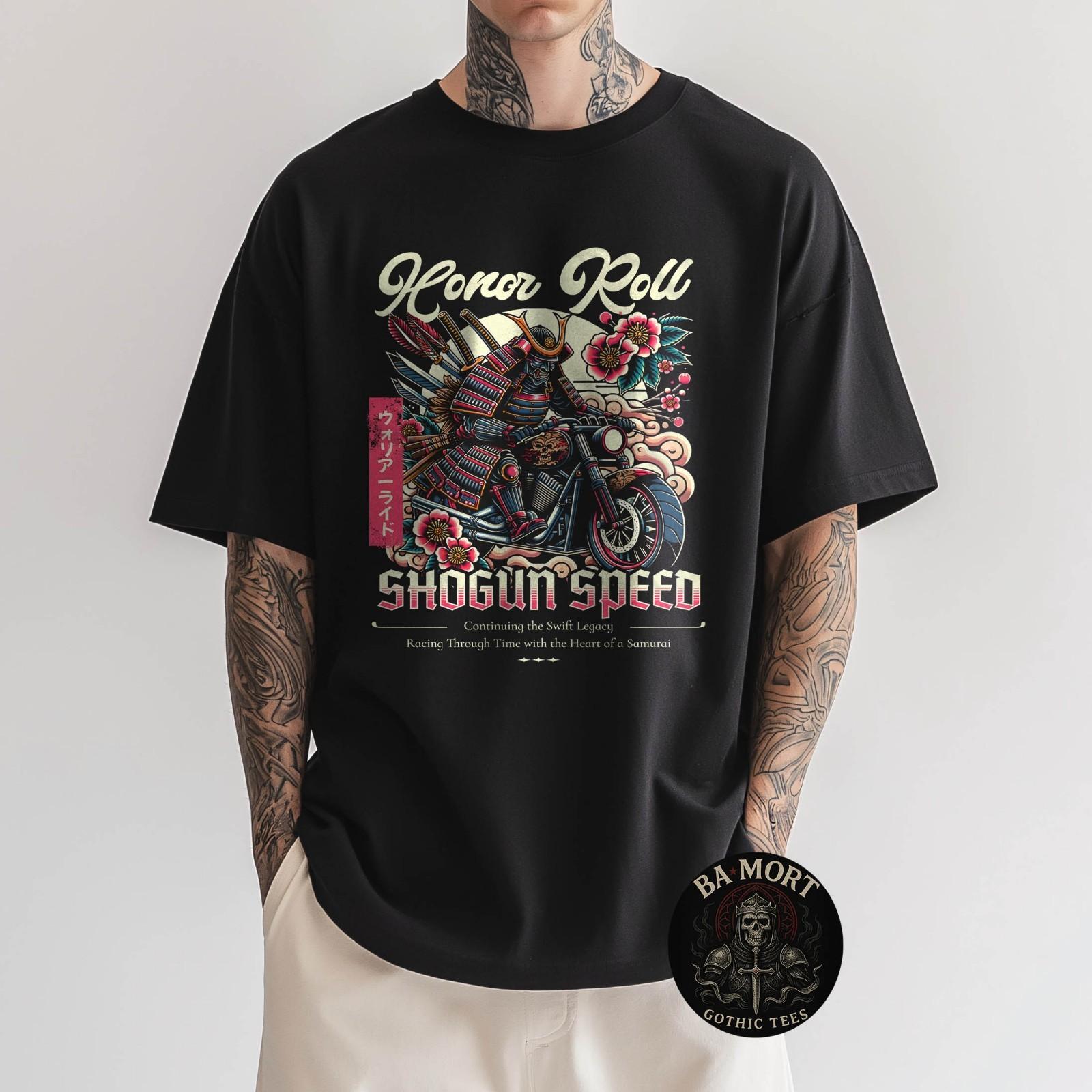 Shogun Speed Samurai Motorcycle Japanese Biker T-Shirt Unisex T-Shirt XL