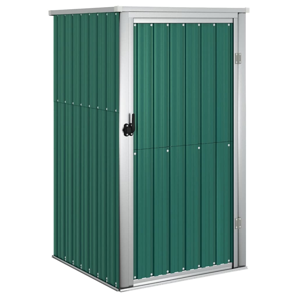 Vidaxl Garden Shed, Green, 88X89X161 Cm, Galvanized Steel