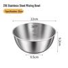 ZISIZ 316 Food-Grade Stainless Steel Mixing Bowl