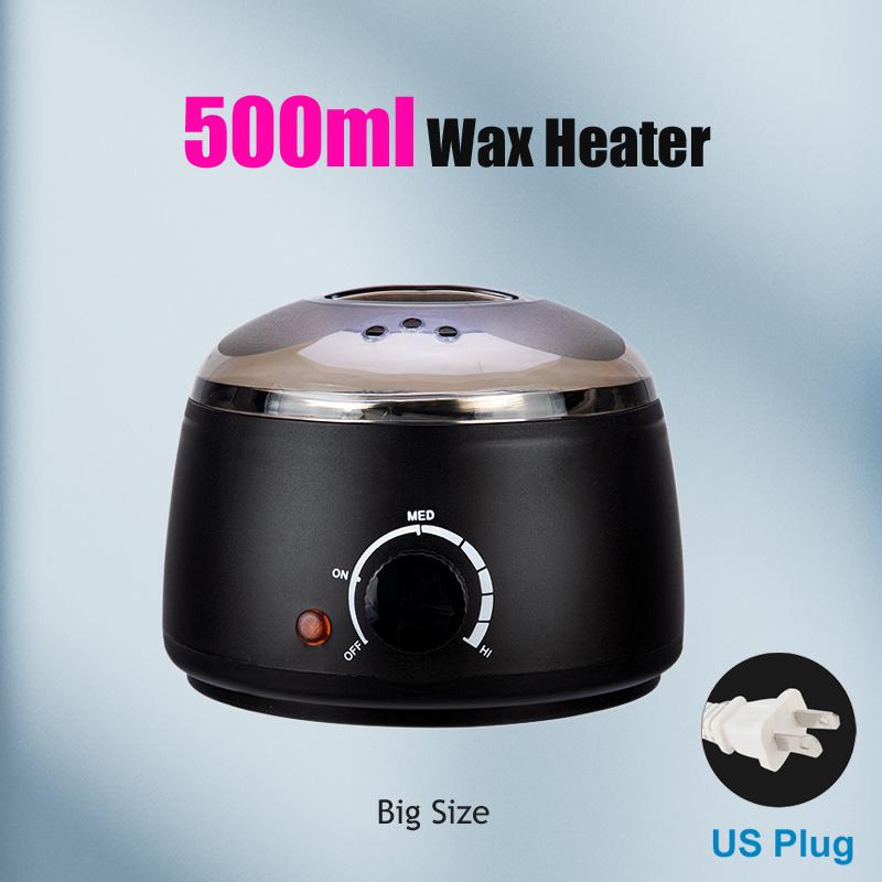 Portable Electric Wax Melting Pot 200ml/500ml Hot Wax Warmer Machine for Hair Removal - Compact Electric Wax Heater Machine