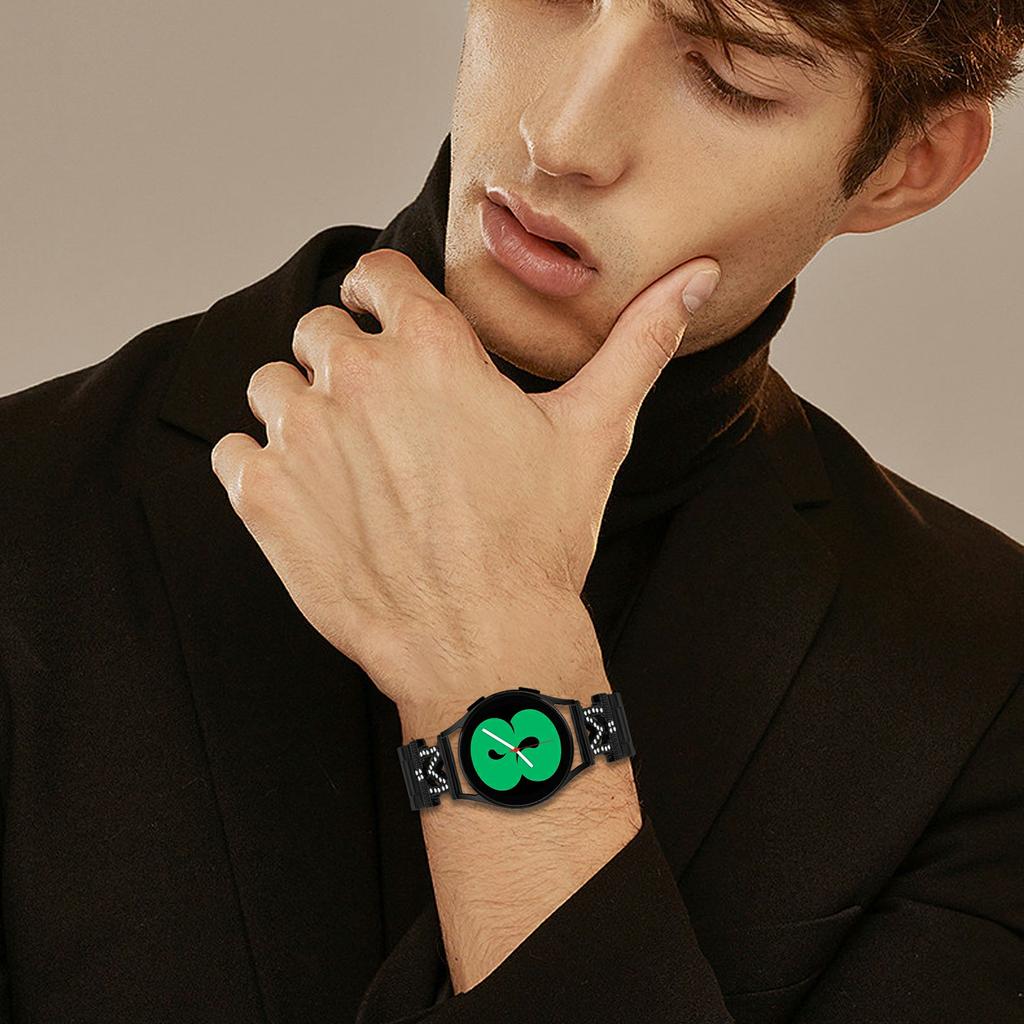 Für Garmin Forerunner 645/Forerunner 645 Music Uhrenarmband Strassdekor 3-gliedriges Edelstahlband