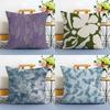Printing Style Pillow Case Anti-dustmite Pillowcase Invisible Zipper Silky Short Plush Sofa Cushion Cover