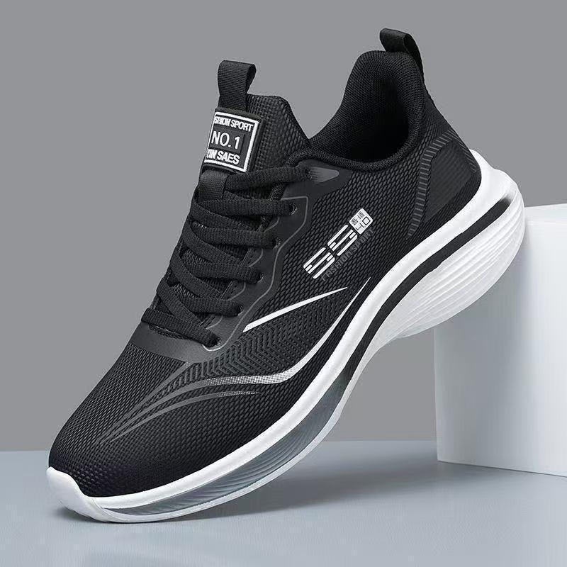 Autumn and winter sports shoes men's shoes lightweight running shoes men's non-slip leather surface waterproof soft sole casual men's single shoes