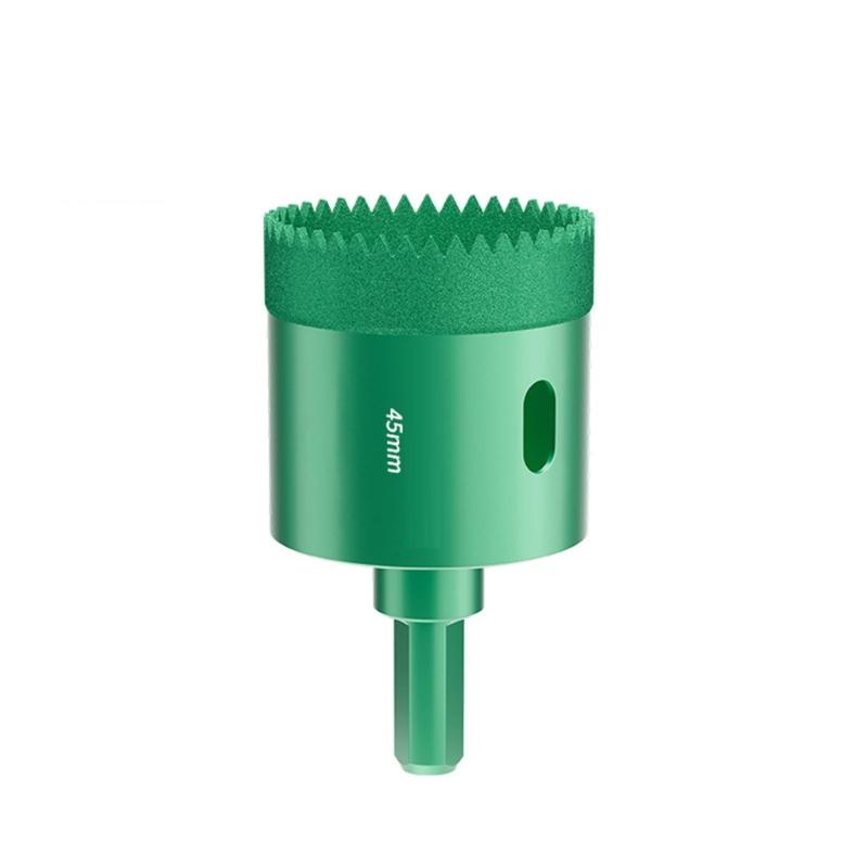 Multipurpose Tile Drill Bit Serrated Edges Serrated Dry Drilling Hole Opener Effortlessly Drilling into Ceramic Glass