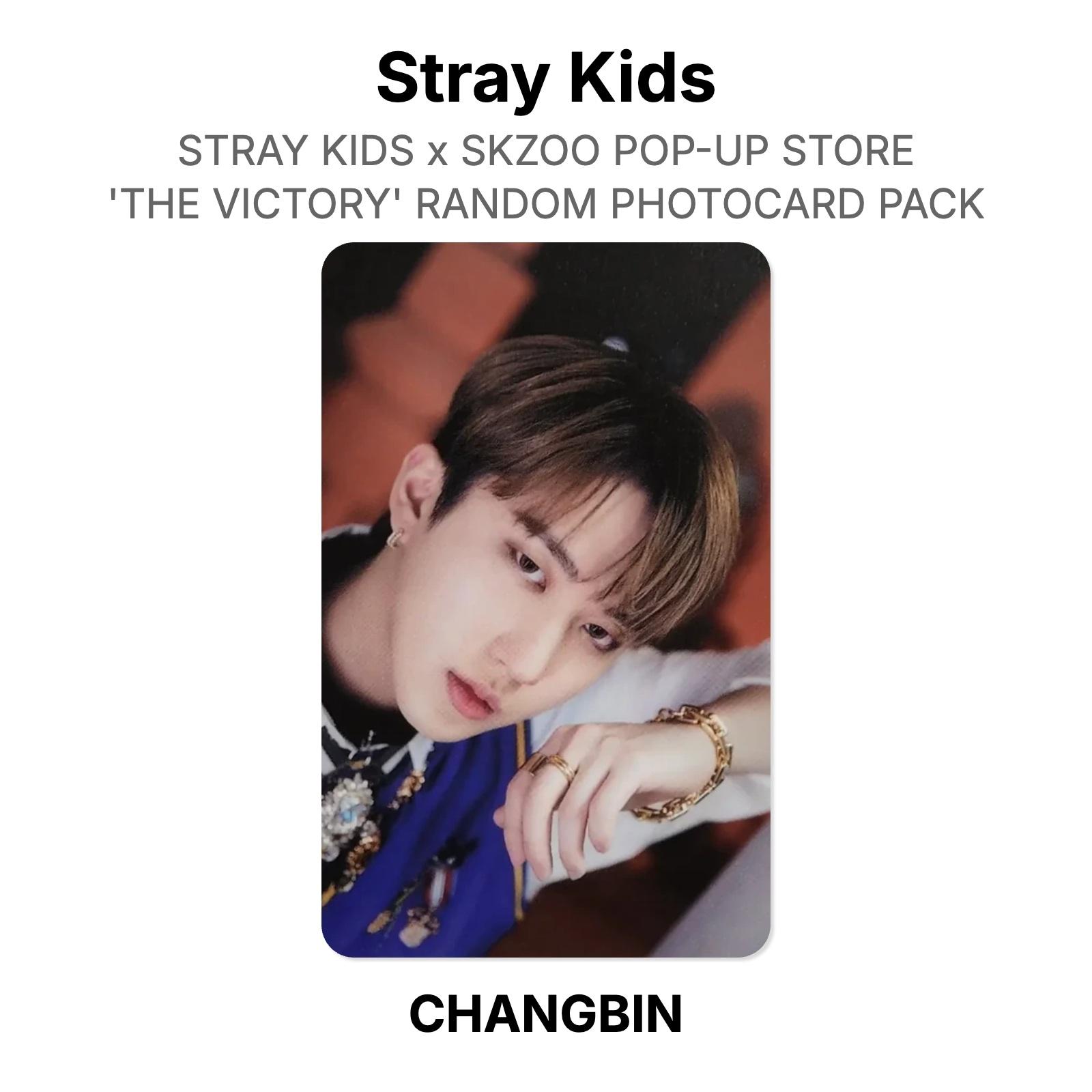 Stray Kids x SKZOO POP-UP STORE  THE VICTORY  Случайная упаковка фотокарточек Официальная фотокарточка CHANGBIN