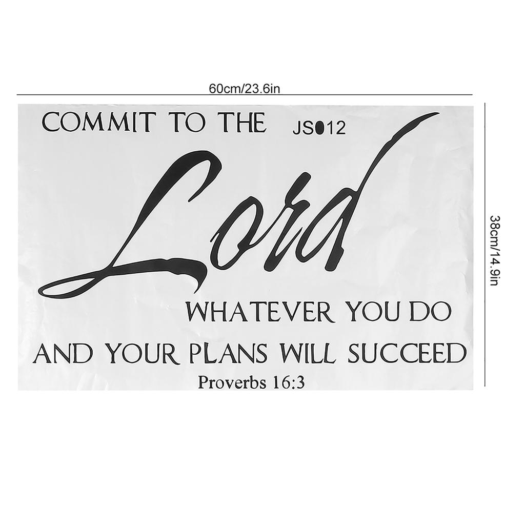 Adhesive Quote Motto Wall Sticker Bedroom Living Room Wall Decal Home Decoration