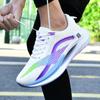 Purple White Athletic Sneakers Men Street Style Platform Running Sneakers Women Casual Sport Shoes Casual Fitness Training Exerc