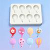 Creative Balloons Fondant Moulds Artistic Balloon Theme Silicone Fondant Moulds for Crafting and Cake Decoration