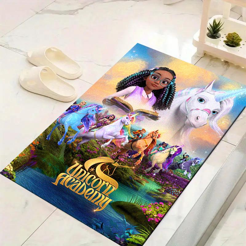 Unicorn Academy Carpet Rug for Living Room Bedroom Home Sofa Decoration,Kids Play Non-slip Floor Mat