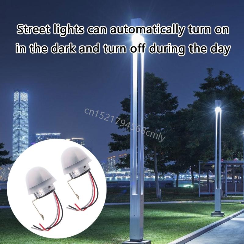 2Pcs Waterproof Sensitive Auto Switches 220V LED Light Sensors Switches Tool 6XDE