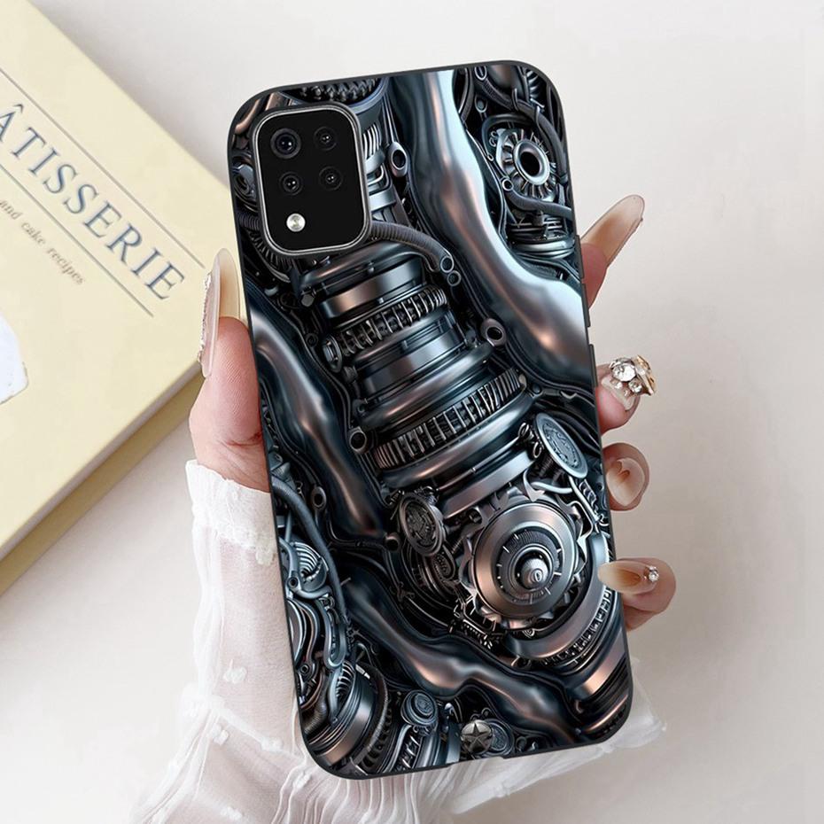 Beautiful Floral Painting Phone Case For LG K42 K52 K62 2020 Black Silicone Soft Cover For LG K62+ K52 (Brazil) Cases Bumpers