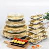 Disposable Sushi Box Plastic Food Container Golden Commercial High End Japanese Sashimi Tray