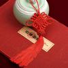 Small Red Chinese Knot Pendant: Good Luck & Wealth Fu Gourd Peace Lover’s Tassel Decoration