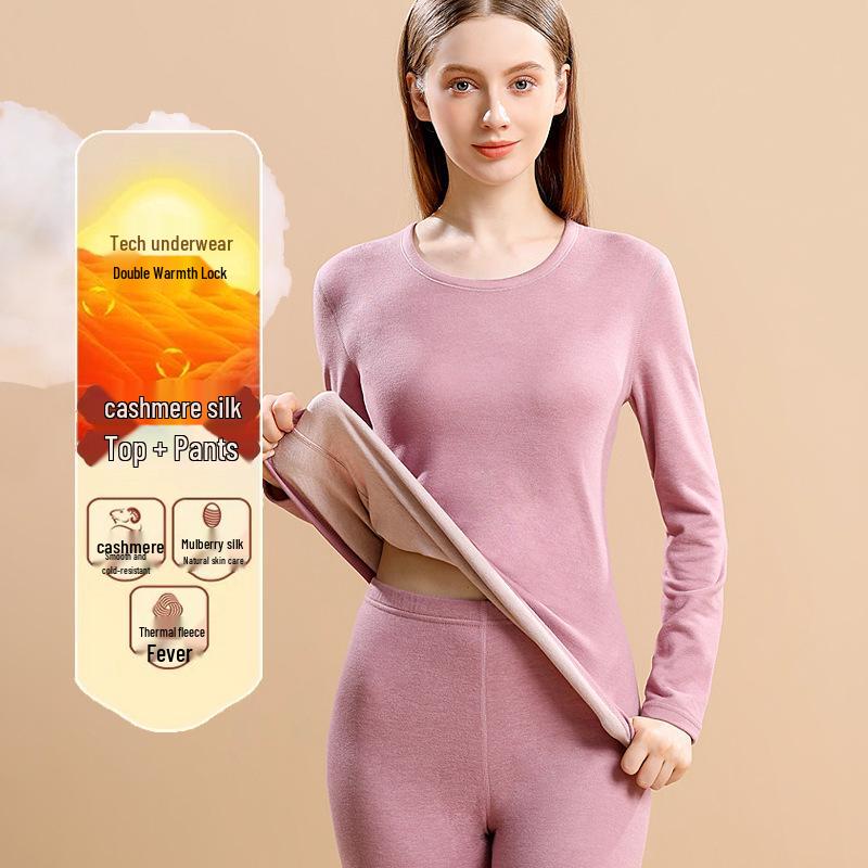 

Комплект мужского и женского утолщенного термобелья из кашемира и шелка: Бархатный осенний костюм с базовой рубашкой и брюками для пар. XL