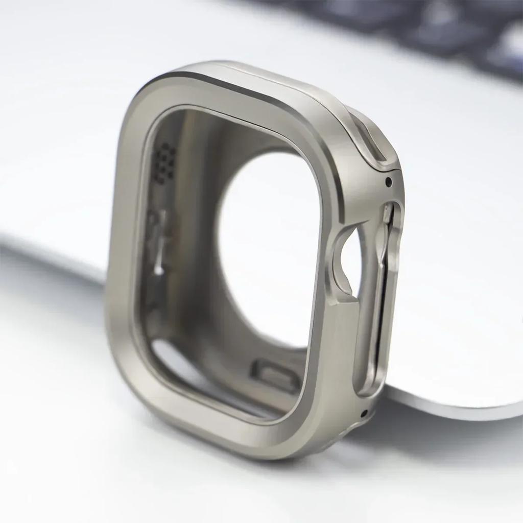 Metal Cover for Apple Watch Ultra Case 49mm 45mm 41mm 44mm 40mm Bumper Frame Shell Protector for iWatch Series SE 8 Ultra 7 6 5