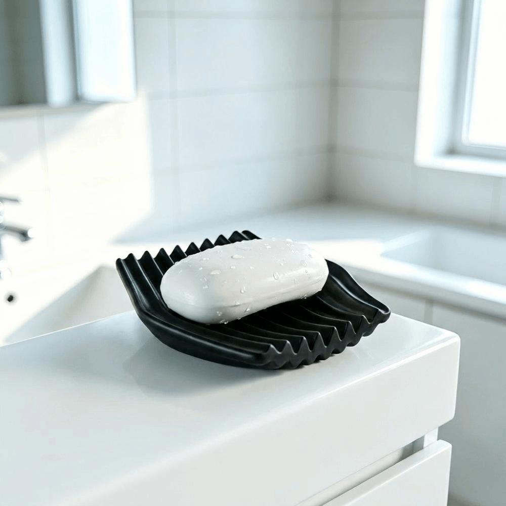Drain Design Soap Dish 3D Printed Jewelry Storage Tray Minimalist Wavy Soap Dish Kitchen