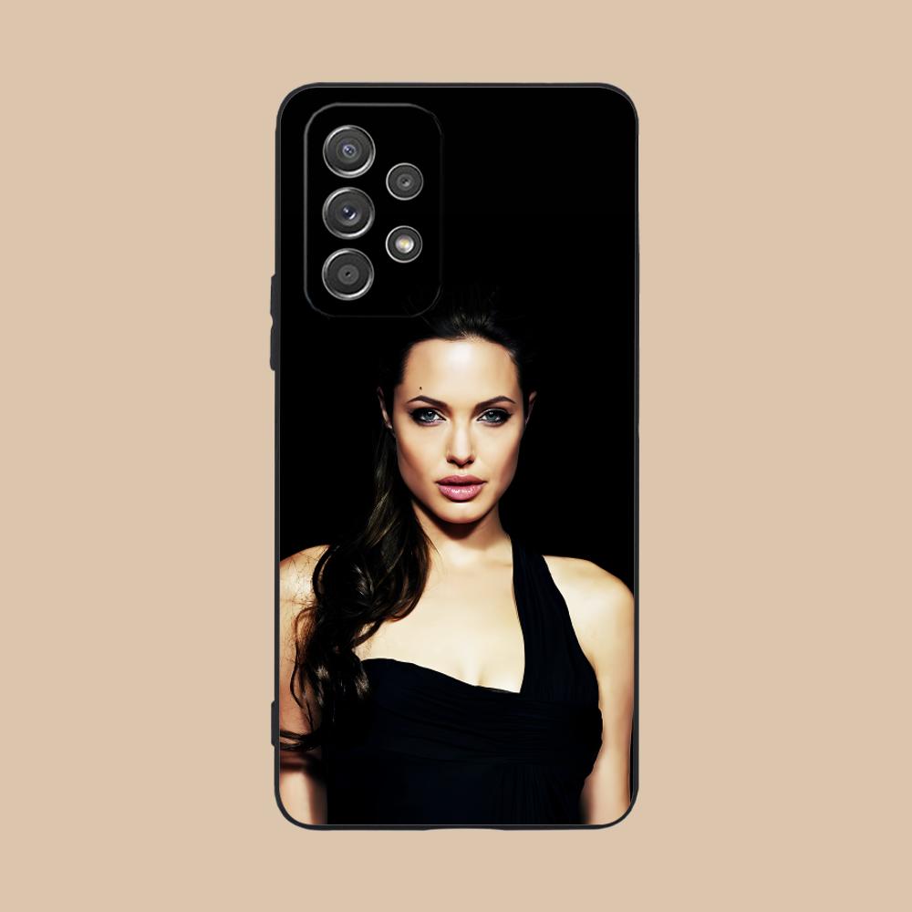 Angel Jolie Matte TPU Mobile Phone Case for Samsung Galaxy M55 54 42 35 34 33 32 23 22 15 14 13 12 F55 5G Colorful Cover