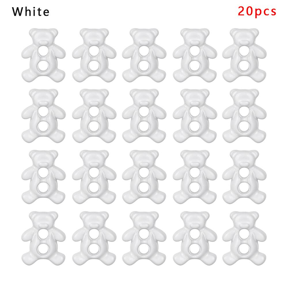 20/40Pcs Mini 6mm Metal Buckle Bear Pattern Decor Buckles for 1/6 Kid Doll Toy Button Buckle DIY Doll Clothes Sewing Accessories