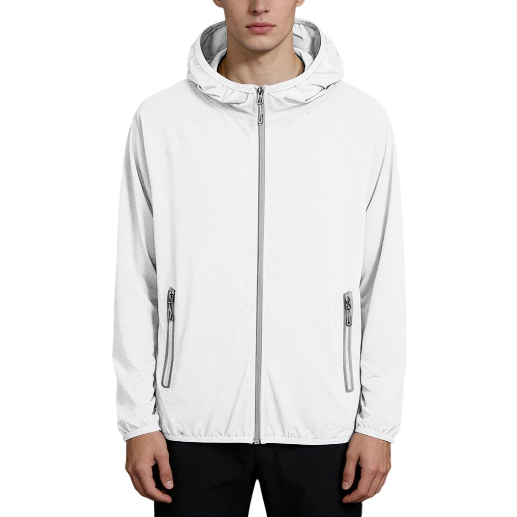 Men's loose-fitting casual hooded jacket