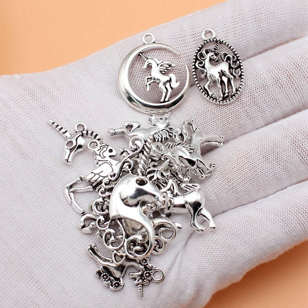 

Животное смешанный набор подвесок-подвесок для мужчин ювелирные изделия оптом милые поделки A29-12pcs-Mix Size